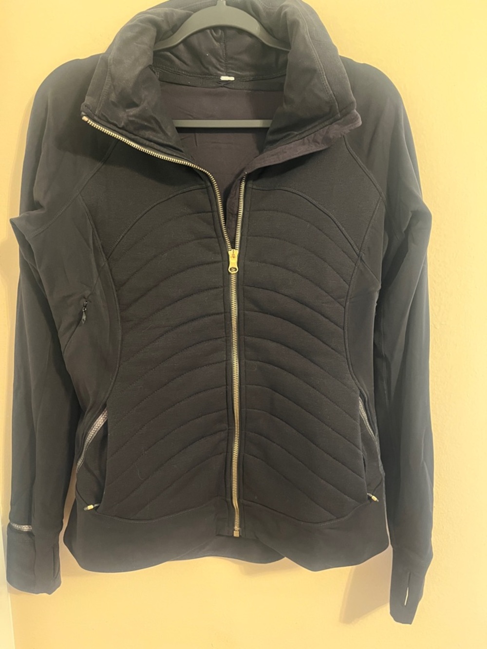 lululemon athletica Black Quilted Full-Zip Puffer Jacket